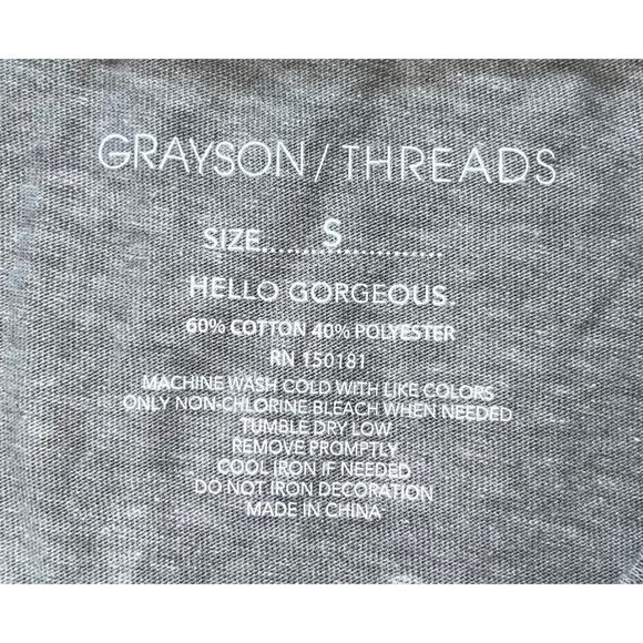 Women’s Skeleton “Rock N’ Roll” Grey Halloween Graphic Tee Shirt Top Size S - Picture 4 of 4